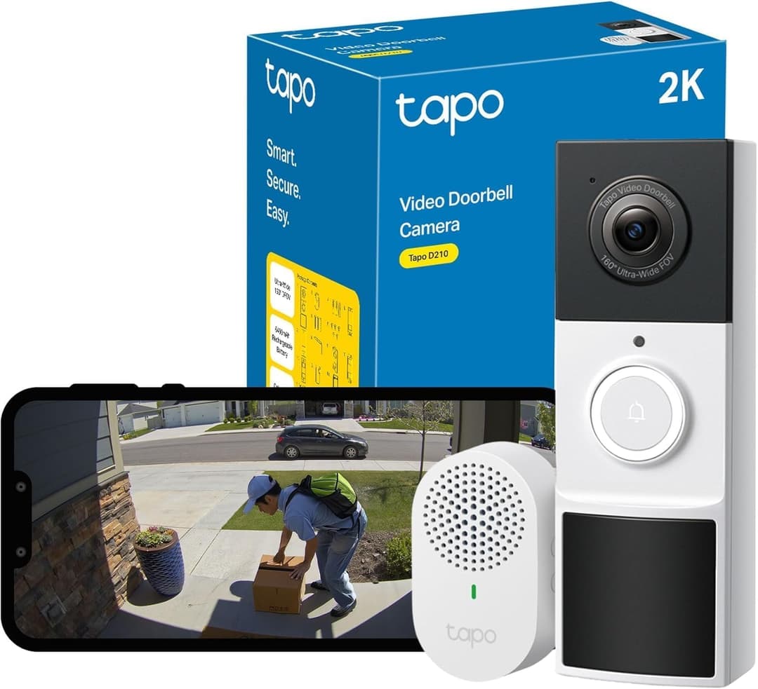 Tapo TP-Link D210 Video Doorbell Battery (Video Doorbell)…