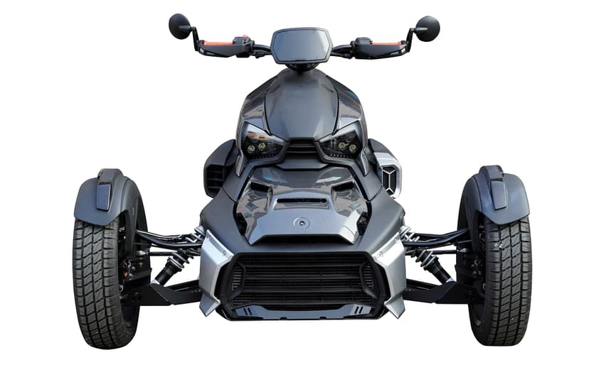 SAUTVS Plastic Carbon Fiber Pattern Fairing Panels for Can Am Ryker, Carbon Fiber Pattern Fairing Panels for Can-Am Ryker Models Accessories (2PCS, Replace #219400803) - 4