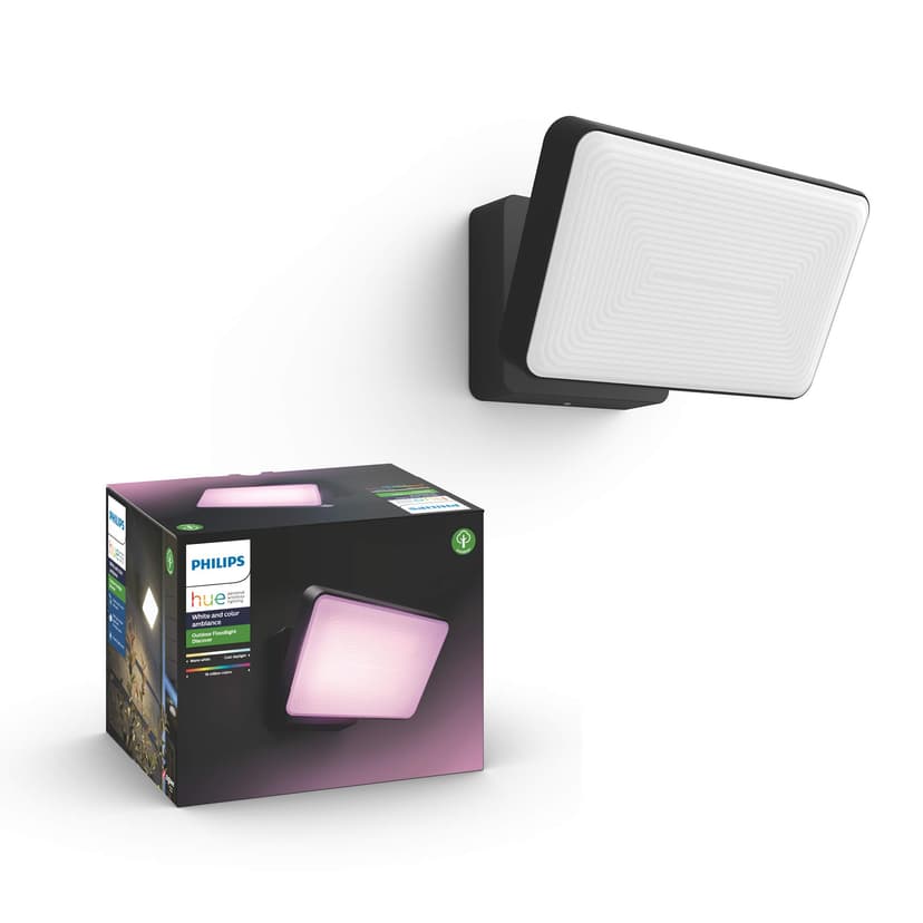 Philips Hue White and Color Ambiance Discover Outdoor LED Garden Spotlight, Outdoor Lamp with 16 million Colors Palette and Dimmable, Smart LED App Controlled - 1