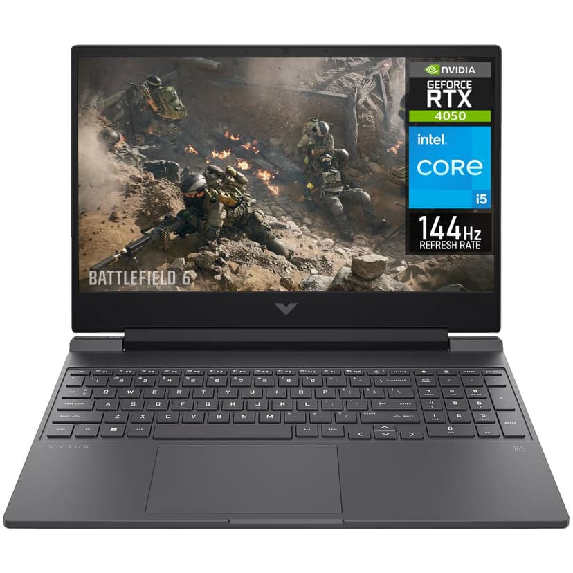 HP Victus NVIDIA GeForce RTX 4050 Gaming Laptop Intel Cor… - 1