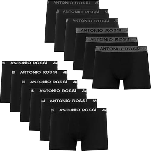 ANTONIO ROSSI (lot de 12) boxers ajustés pour hommes - Bo…