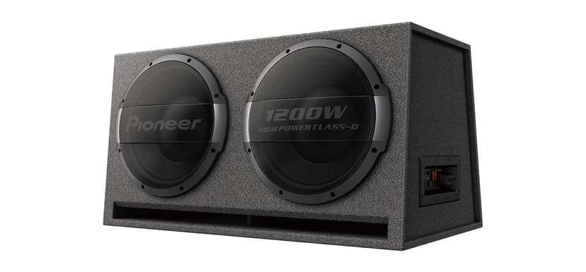 Pioneer TS-WX1220AH - Aktiver Bassreflex-Doppelsubwoofer (3.000 W), 2 x 30 cm - CarHifi Aktivwoofer Aktivbass - 2