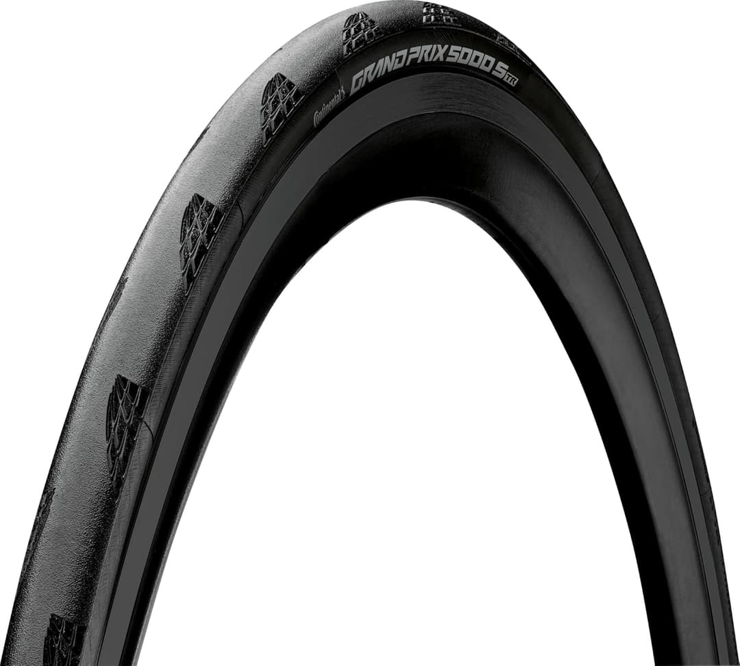 Continental Grand Prix 5000S Road Bike Tyres with BlackChili Compound, Lazer Grip and Vectran Technology | Tubeless Ready Allrounder Bicycle Tyre | Versatile Road and Track Cycle Tyre | 700x25c Tyres
