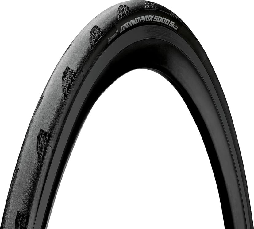 Continental Grand Prix 5000S Road Bike Tyres with BlackChili Compound, Lazer Grip and Vectran Technology | Tubeless Ready Allrounder Bicycle Tyre | Versatile Road and Track Cycle Tyre | 700x25c Tyres - 1