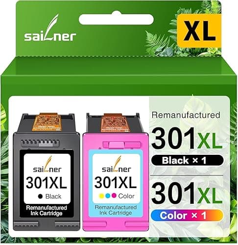SAILNER 301XL Cartridges Multipack Compatible with HP 301…