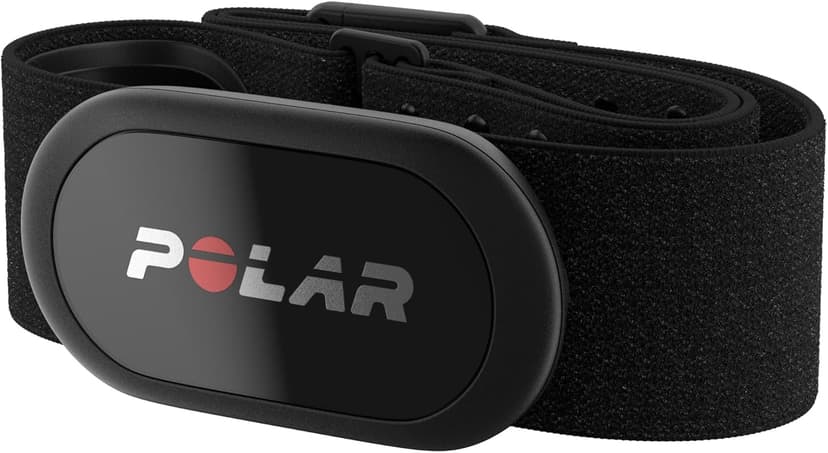 Capteur de fréquence Cardiaque Polar H10 – Noir – Ant+ et Bluetooth, précision ECG, Suivi VFC, étanche, Bracelet Lavable en Machine, Pile remplaçable, Compatible pour la Salle de Sport M-XXL 75-115cm - 1