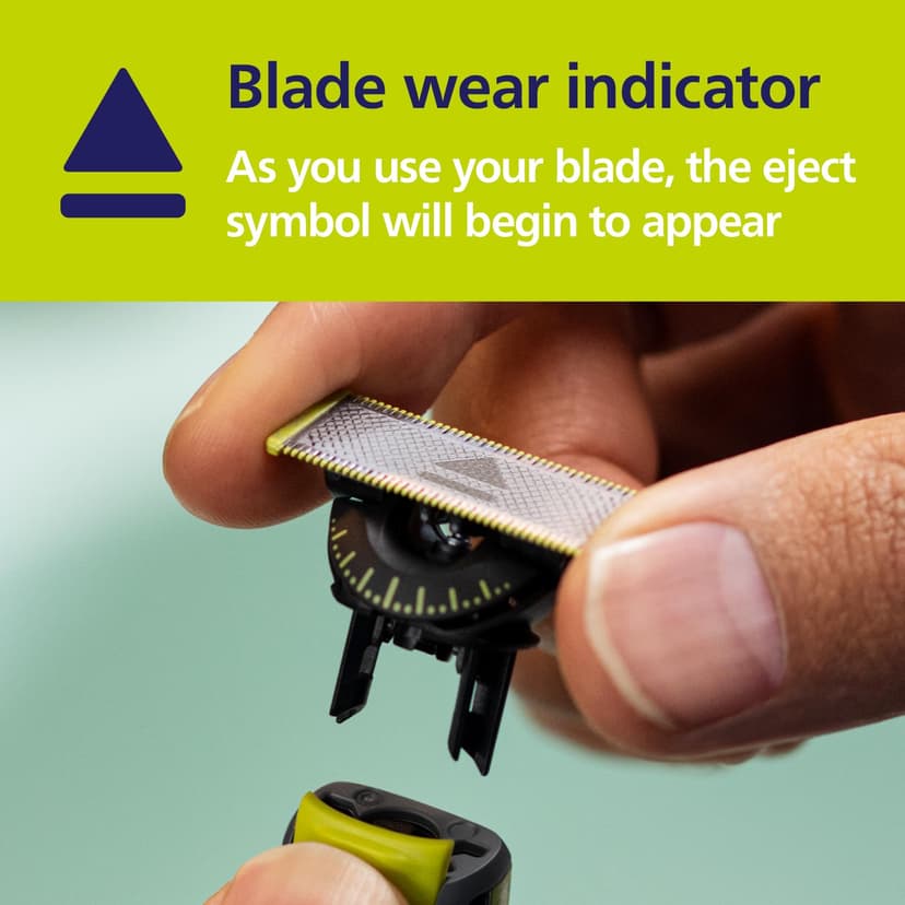 Philips OneBlade Authentic 5x 360 Blade Replacements - Fits ALL OneBlade handles - Durable Stainless Steel- 20- month supply, Model QP450/50 - 5