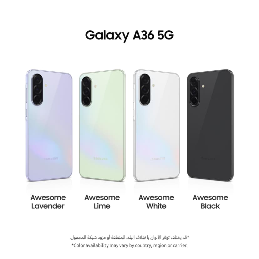 Samsung (A366 Galaxy A36 Dual 5G 256GB 8GB RAM (Awesome) Black - 3