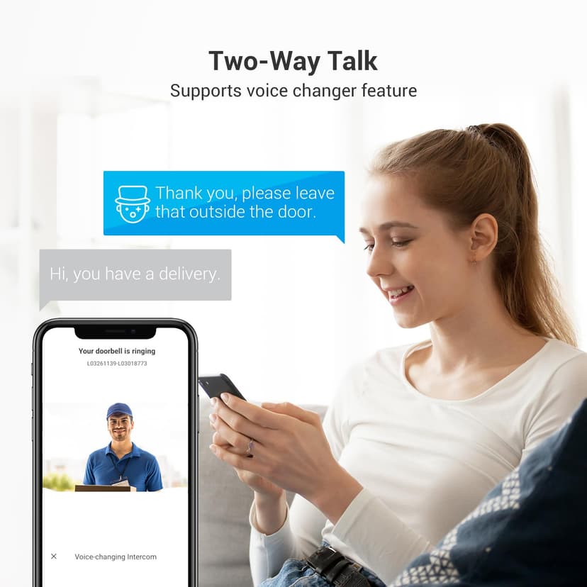 EZVIZ 2K Video Intercom Doorbell Camera Wired, Remote Door/Gate Unlock, 2.4G/5GHz Dual-Band Wi-Fi, 512 GB SD Card, No Monthly Fee, Human Detection, 7-Inch Colour Touch Screen, RFID Unlock (CP7) - 6