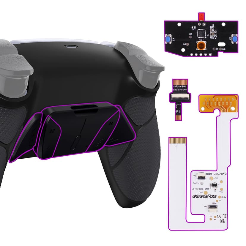 eXtremeRate RISE4 V3 Remap Kit pour ps5 Manette BDM-030/0… - 1