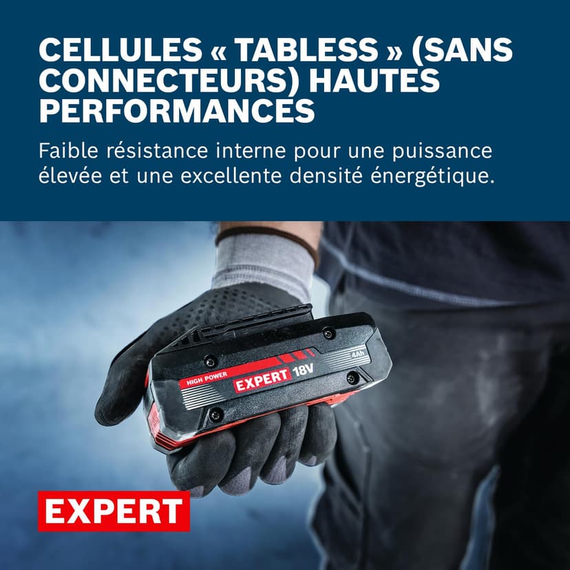 Bosch Expert 18V System Batterie Haute Puissance EXBA18V-40 (Jusqu’à 2 000W de Puissance Max.) - 4