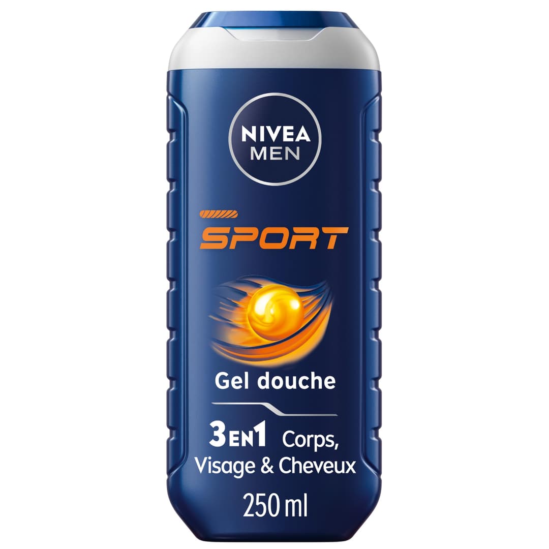 NIVEA MEN Gel Douche Sport (1 x 250 ml) — Soin lavant enr…