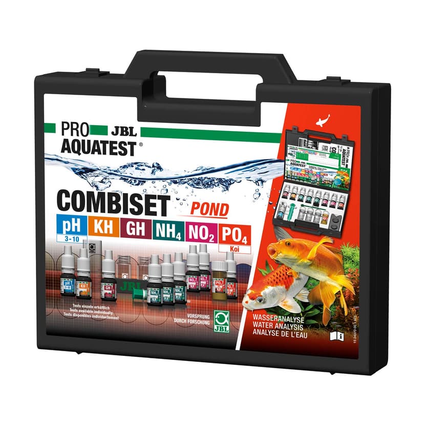 JBL Test de Qualité d'eau pour Bassin, 6 Tests et Accessoires, Bac à Koïs et Bassin de Jardin, PROAQUATEST COMBISET POND - 2