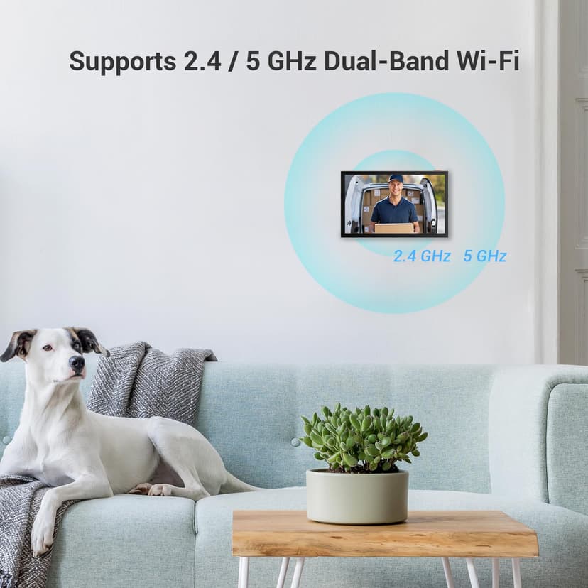 EZVIZ 2K Video Intercom Doorbell Camera Wired, Remote Door/Gate Unlock, 2.4G/5GHz Dual-Band Wi-Fi, 512 GB SD Card, No Monthly Fee, Human Detection, 7-Inch Colour Touch Screen, RFID Unlock (CP7) - 7