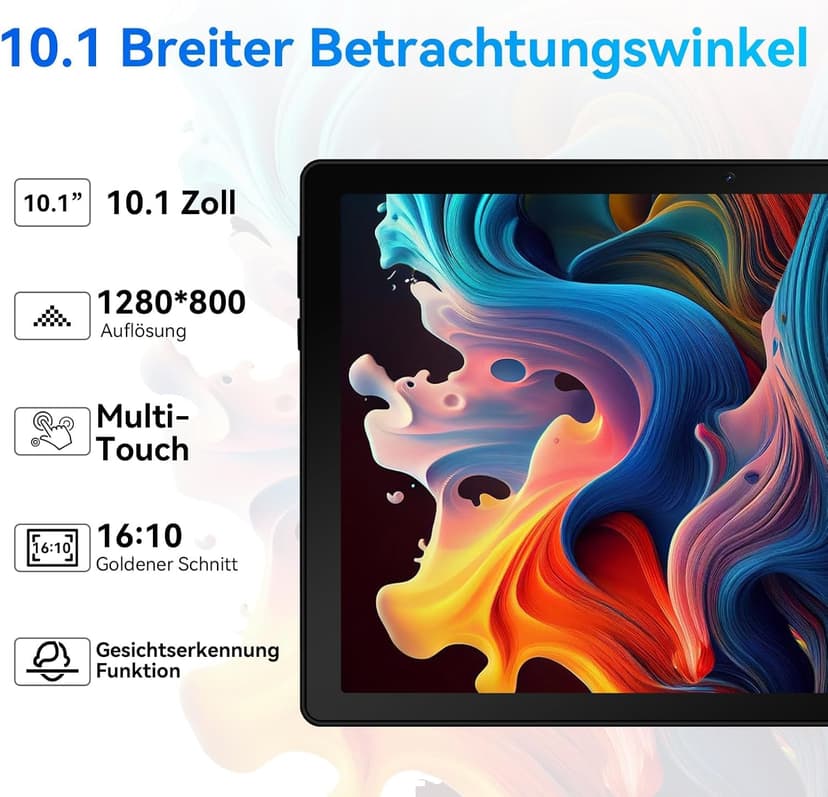 Android 14 Tablet, Octa-Core 10 Inch, 10GB+64GB (Expandable to 1TB), Android Tablet with Bluetooth 5.3 - 5