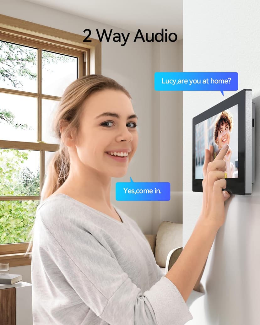 TMEZON M790, 1080P Smart 2 Wires Video Intercom, Monitor and External Doorbell with Camera, APP/RFID Unlock Card - 5