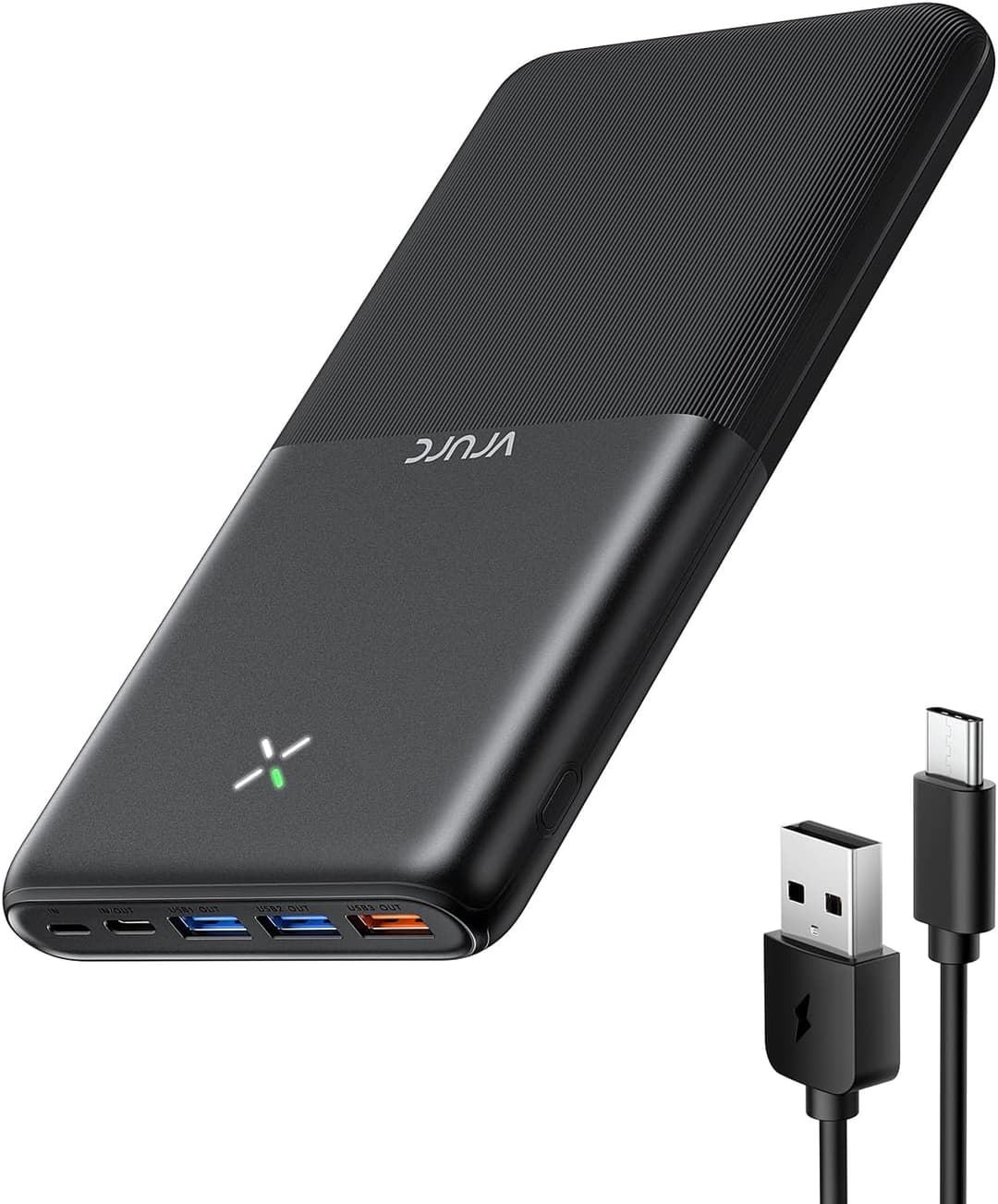 VRURC External Battery 30000 mAh USB C Power Bank High Ca…