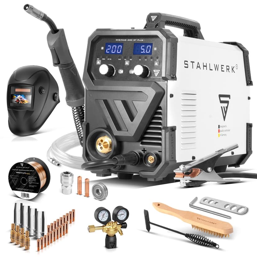 STAHLWERK Poste à souder MIG/MAG 200 ST – Kit complet – I… - 1