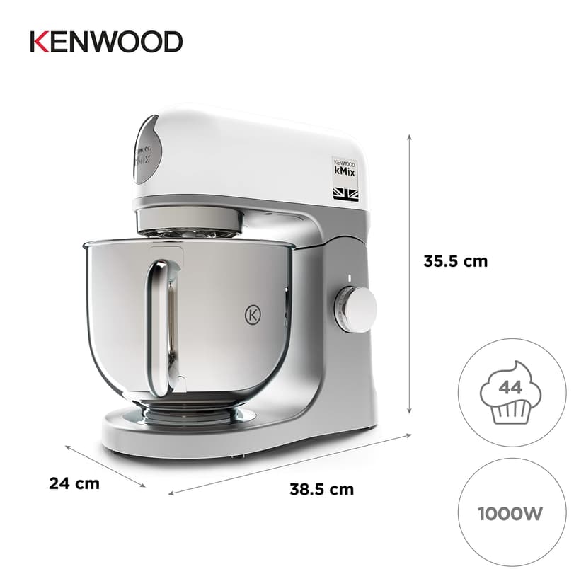 Kenwood KMX750WH Stand Mixer, White - 6