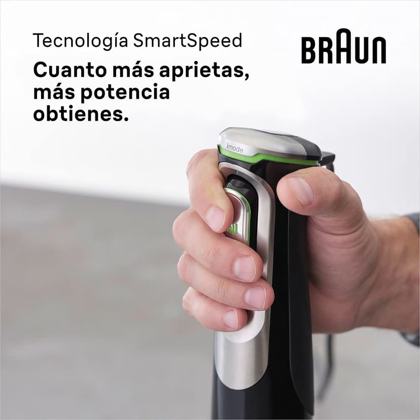 Braun MultiQuick 9 MQ Hand Blender - with Active PowerDrive and SplashControl, incl. Masher, Vegetable Masher, Blender, Chopper & Whisk, 1200 Watt, Black/Stainless Steel - 9
