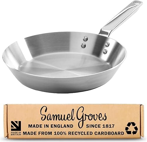Samuel Groves 26cm Stainless Steel Frying Pan - Tri-Ply F…