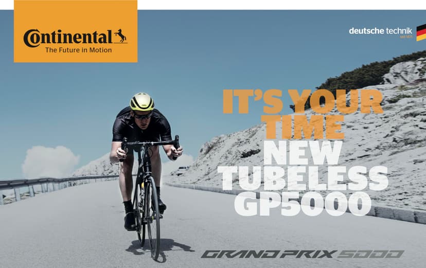 Continental - Continental 25-622 Grand Prix 5000s TR (700 x 25c) Pneu à Peau Pliable Noire - 1 pièce, Noir - 5
