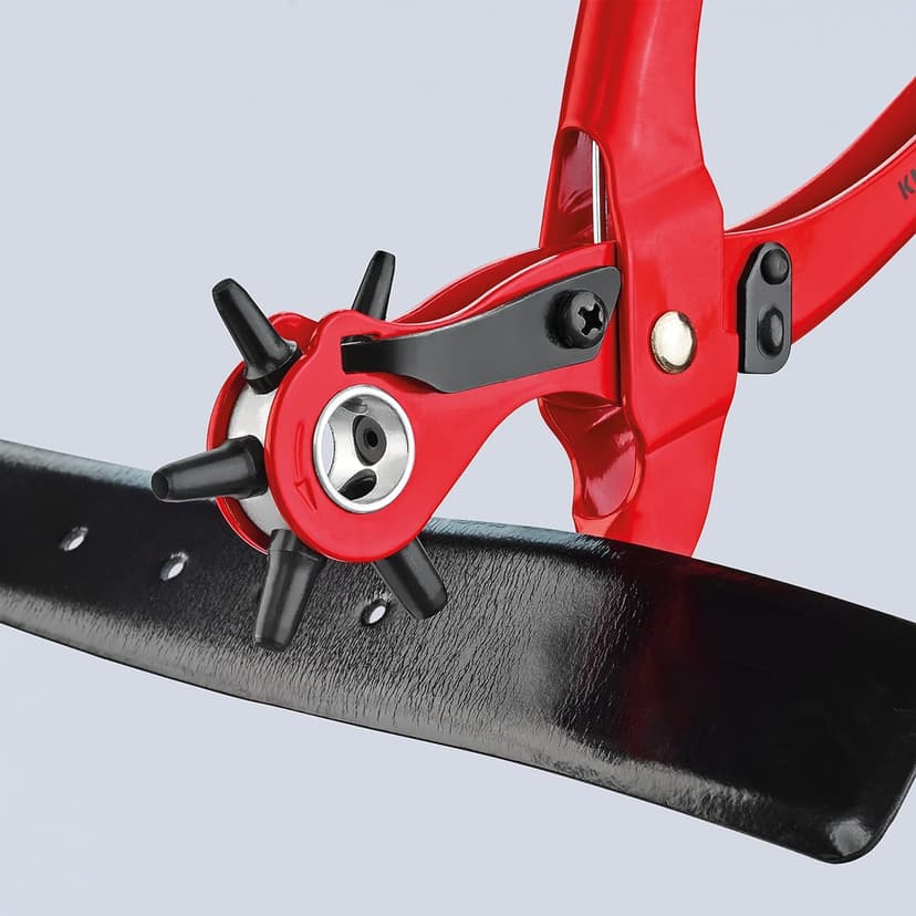 Knipex Pince emporte-pièces revolver revêtement poudre, rouge 220 mm, 90 70 220 EAN - 5