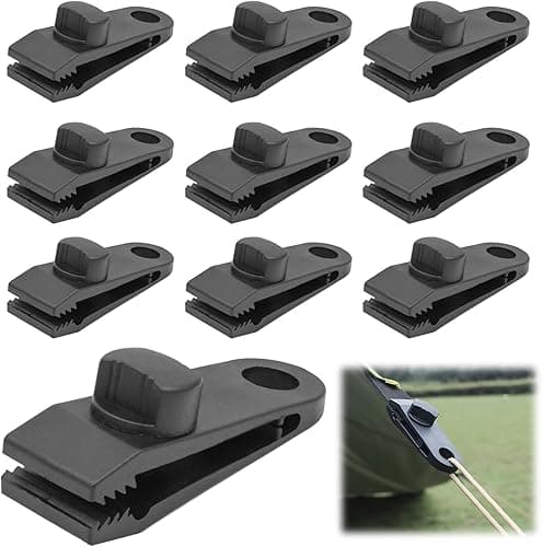 Lot de 10 Clips de bâche résistants, Design en Dents de S…
