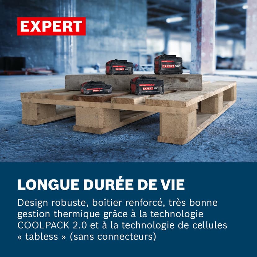 Bosch Expert 18V System Batterie Haute Puissance EXBA18V-40 (Jusqu’à 2 000W de Puissance Max.) - 5