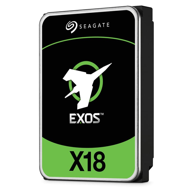 Seagate Exos X18, 18 To, Disque dur interne d’entreprise HDD, CMR 3,5", Hyperscale SATA 6 Go/s, 7200 TR/Min, 512e, 4 KB FastFormat Faible Latence avec Cache amélioré Référence (ST18000NM000J) - 1