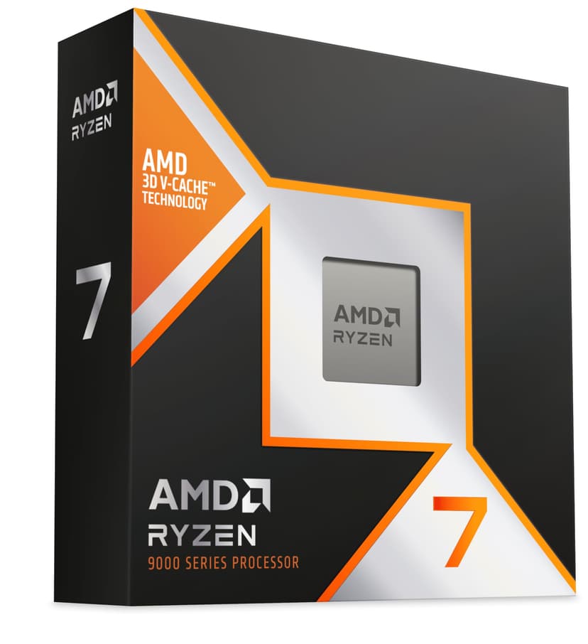 AMD RYZEN ™ 7 9800X3D 8 Coeurs/16 Threads débridés, Architecture Zen 5, 104 Mo Cache, 120W TDP, Jusqu'a 5.2 Ghz Frequence Boost, Socket AM5, Ventilateur Non Inclus - 3