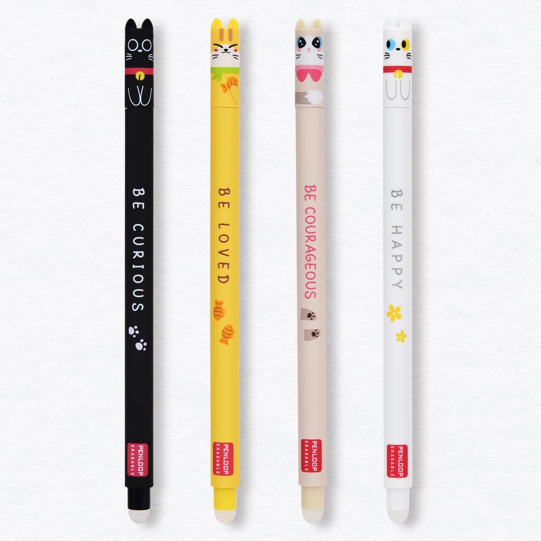 4 Pièces Stylos Effaçables, Stylo Bille Effaçable Pointe …