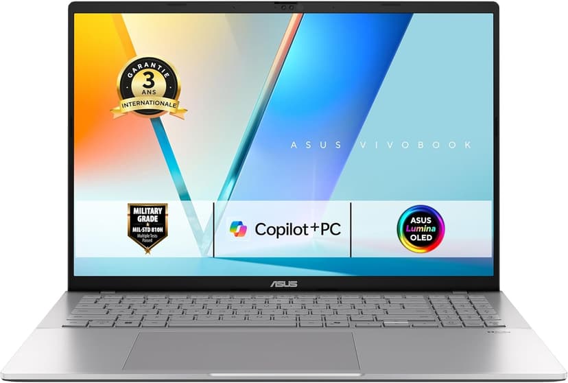 ASUS Vivobook S16 M3607KA-SH011W 16 Pouces FHD OLED (AMD RyzenAI 7 350, 16Go DDR5, 1To SSD, AMD RadeonGraphics, Windows 11 Home) – Clavier AZERTY - 1