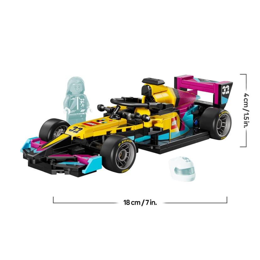 LEGO Speed Champions Voiture de Course F1 Academy Jouet - Maquette avec Minifigurine de Femme Pilote de F1 - Cadeau d'anniversaire Fille, Garçon 10 Ans ou Adulte Fan de Sport Automobile 77258 - 5