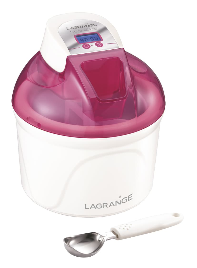 LAGRANGE 409001 Sorbetière 12 W Ecran LCD Cuve 1,5 L Fram… - 1