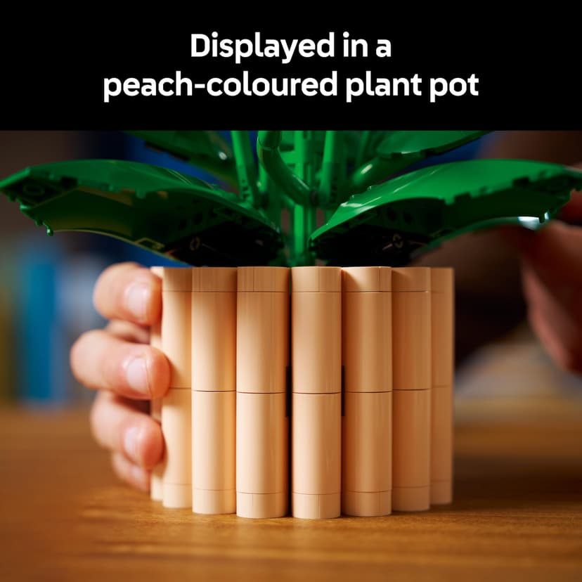 LEGO Botanicals Peace Lily - Artificial Potted Plants Set for Adults - incl. Faux White Flowers & Buds for Living Room or Bedroom Decor - DIY Gift Idea for Women - 11504 - 5