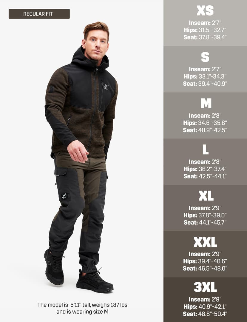 RevolutionRace Men's RVRC GP Trousers, Durable Trousers for Hiking, Walking, Exploring and All Other Outdoor Activities, Mud, XS - 3