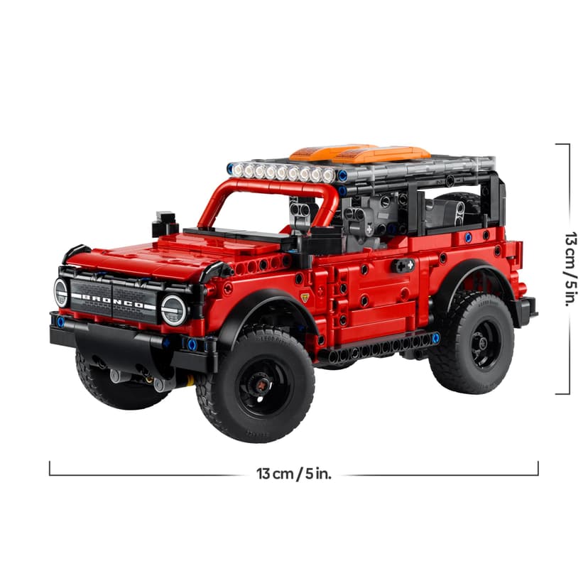 LEGO Technic Ford Bronco SUV Off Road Car Toy - Model Kit with Opening Doors, V6 Engine, Suspension & Steering - Collectible Gift for 9+ Year Old Boys - 42213 - 7