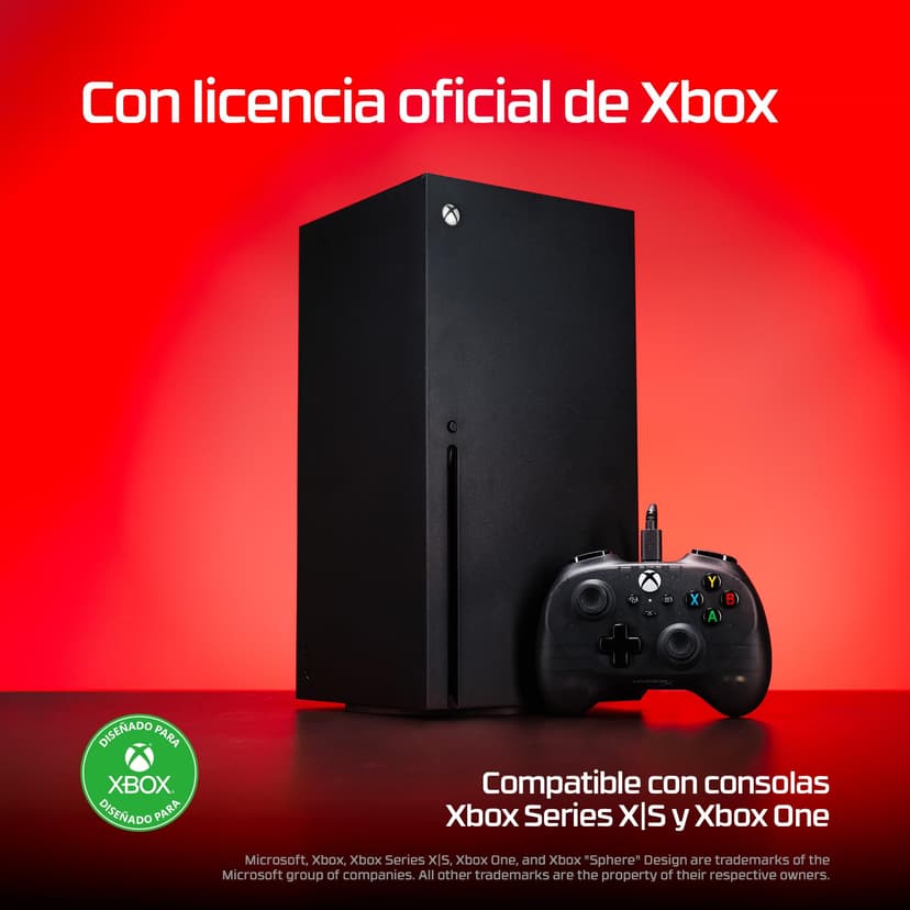 HyperX Clutch Tan - Manette gaming mini compacte noire avec câble pour Xbox Series X|S sous licence et fonctionnalité complète - 3
