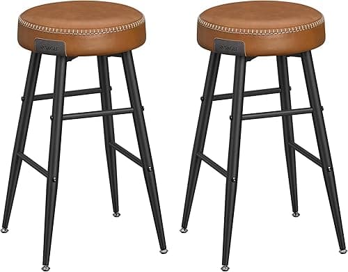 VASAGLE EKHO Collection Set of 2 Bar Chair, Kitchen Chair…