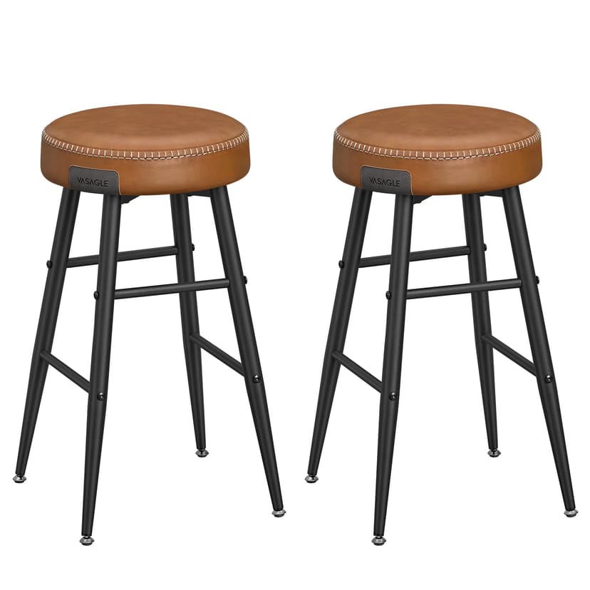 VASAGLE EKHO Collection Set of 2 Bar Chair, Kitchen Chair… - 1