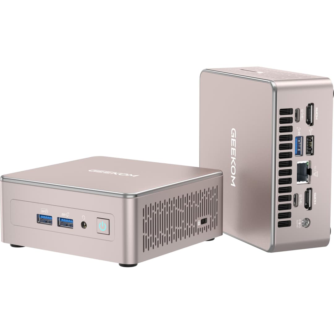 GEEKOM A5 Mini PC, AMD Ryzen 7 5825U (8C/16T, Jusqu’à 4.5…