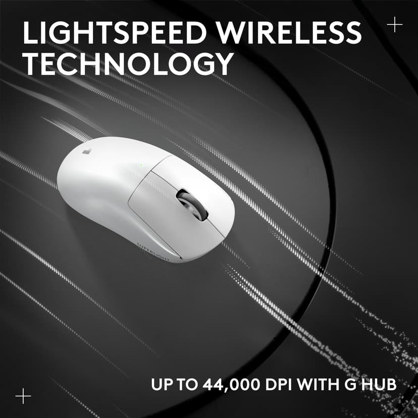 Logitech G PRO X SUPERLIGHT 2 wireless gaming mouse, East Europe Packaging, 60 g pro-grade mouse with 5 programmable buttons, 44k DPI sensor, 8 kHz report rate, USB-C charging for PC/Mac - White - 8