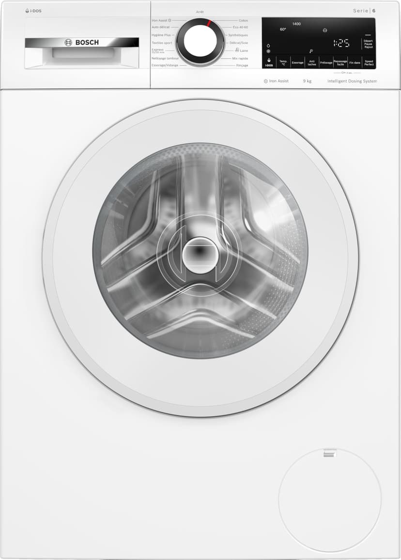 Bosch WGB244A2FR Series 6 Freestanding Washing Machine, 9 kg, 1400 RPM, White - 1
