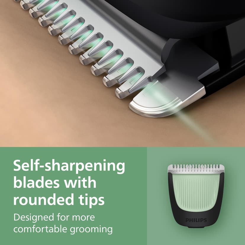 Philips Multigroom 3000 Series All-in-One 9-Piece Trimmer - Shaver and Clipper for Face, Head & Body, Self-Sharpening Skin-Friendly Blades, 12 Length Settings, Model MG3946/15 - 6