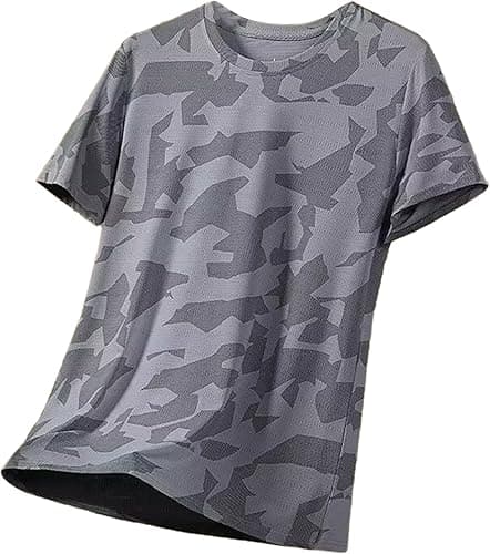 Camouflage-Shirts für Herren und Erwachsene, Rundhalsauss…