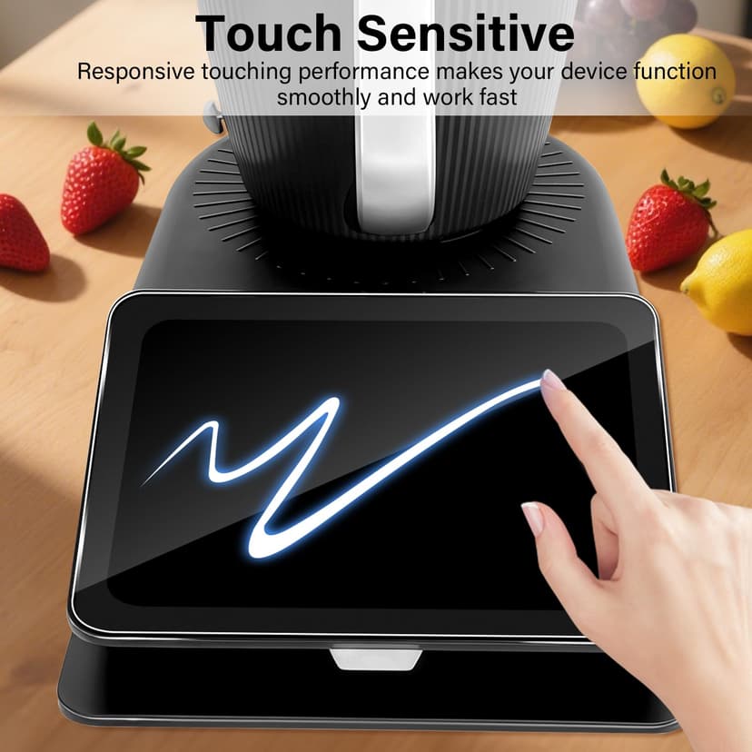 HidWee Compatible with Vorwerk Thermomix TM7 for Tempered Glass Screen Protector, 1 Piece 9H Hardness Protective Glass, Anti-Bubble Screen Protector, Anti-Scratch Tempered Glass Protection, HD Clear - 4