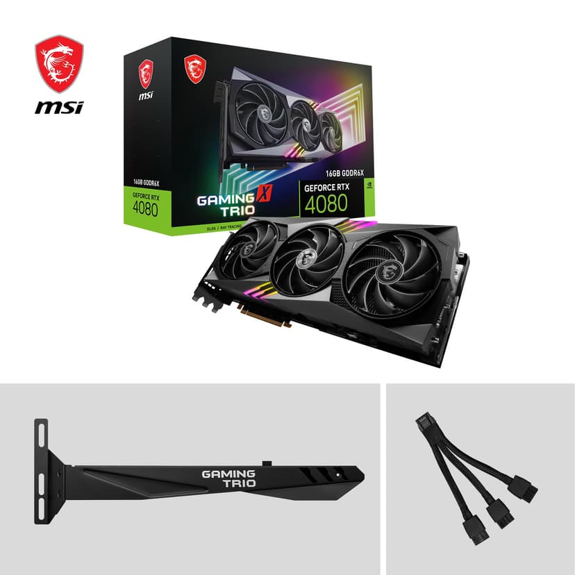 MSI VGA 16GB RTX4080 Gaming X Trio 3DP/HDMI GeForce RTX 4080 16GB - 8