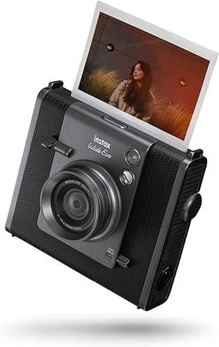 instax WIDE EVO hybrid digital camera and photo printer, take, store, edit, print instant photos on our widest instant film format, rear screen, 10 x film, 10 x lens effects, film sold separately