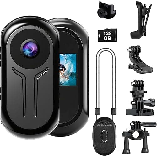 OBEST Mini Action Caméra 1080P HD,Body Cam 120° Grand Ang…